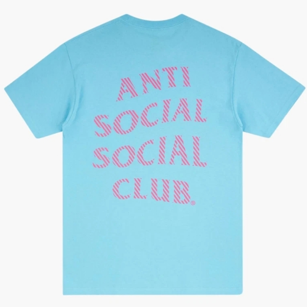 Anti Social Social Club Sweetness Tee Shirt Blue Pink XXL 2020 ASSC - Picture 2 of 6
